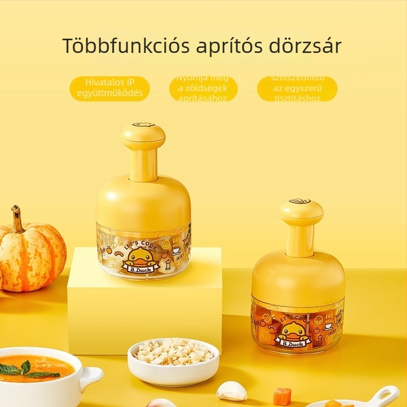 Mini kézi fokhagyma prés és zúzó