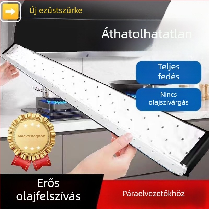 Universális konyhai páraelszívó olajfelszívó gyapotcsíkok, vastagított olajálló ragasztók, olajtartály szűrődoboz, szivárgás elleni védelem