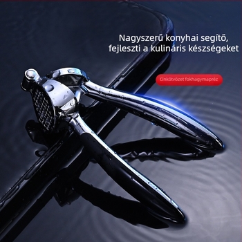 Kézi fokhagyma sajtoló cinkötvözetből – konyhai eszköz fokhagyma paszta készítéséhez