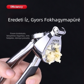 Kézi fokhagyma sajtoló cinkötvözetből – konyhai eszköz fokhagyma paszta készítéséhez