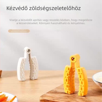 Konyhai zöldségvágó kézvédő – védőujj a vágások ellen, ideális fokhagyma aprításához és burgonya hámozásához
