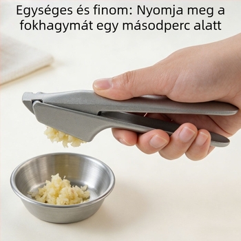 Kézi fokhagyma sajtoló alumínium ötvözetből, többfunkciós zúzó és törő eszköz, kreatív fokhagyma klip