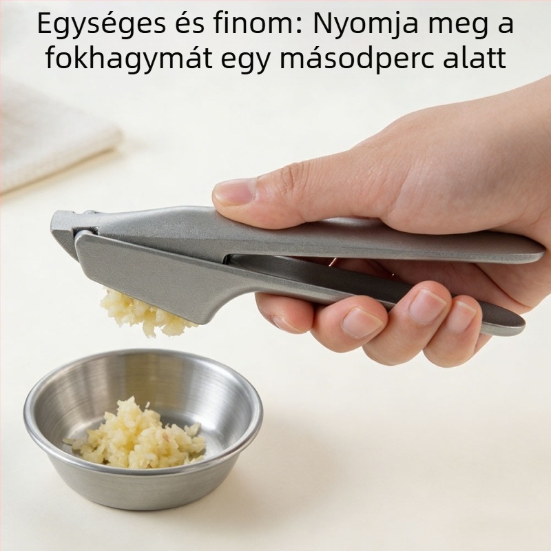 Kézi fokhagyma sajtoló alumínium ötvözetből, többfunkciós zúzó és törő eszköz, kreatív fokhagyma klip