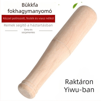 Fából készült fokhagyma-ütő – otthoni használatra, többfunkciós eszköz fokhagyma és gyógynövények őrlésére