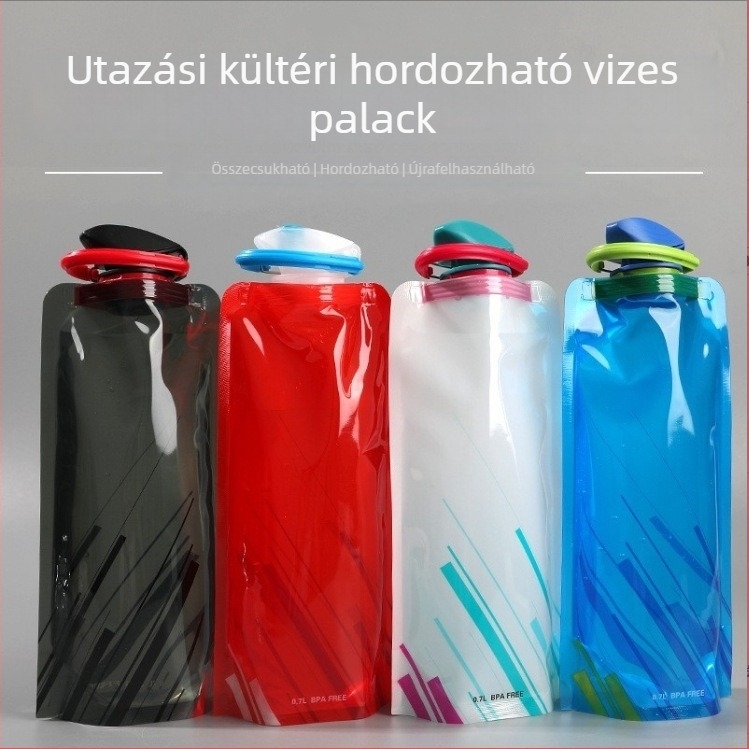 Összecsukható kültéri víz tasak kempingezéshez, túrázáshoz, kerékpározáshoz és hegymászáshoz – hordozható hidratáló rendszer zenei fesztiválokra