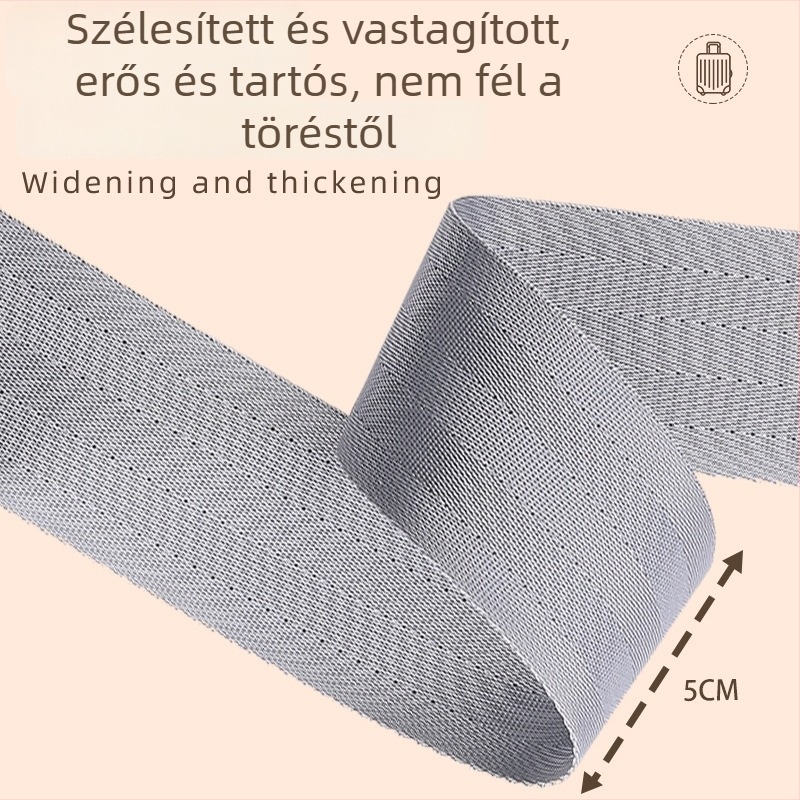 Keresztezett poggyászpánt megerősített rögzítővel