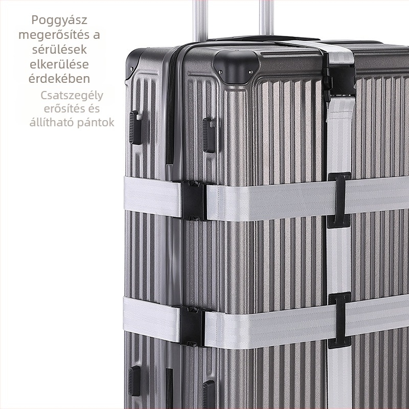 Keresztezett poggyászpánt megerősített rögzítővel