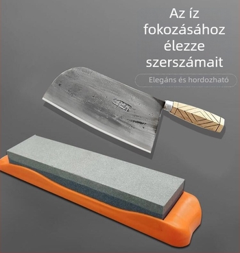 Kétoldalas fehér korund köszörűkő háztartási használatra, gyémánt abrazív élező konyhai és famegmunkáló késekhez