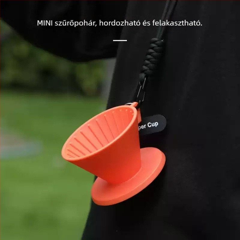 CAFEDE KONA Mini kávé kóstoló pohár, szűrő 3 az 1-ben – hordozható kézi kávé készítő pohár