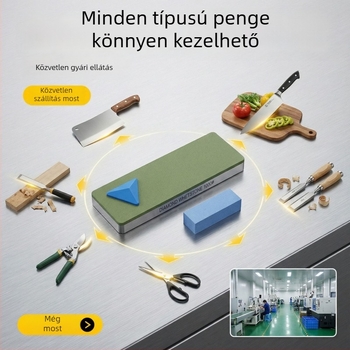 DMD Háztartási késélező – konyhai élező kő, magas szemcse, gyanta-diamant élező kő, kétoldalas