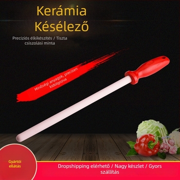 Kerámiából készült késélező rúd konyhai késekhez