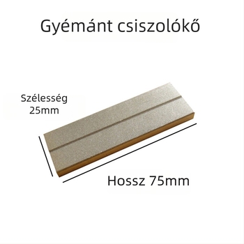 Hongda gyémánt élező kő, téglalap alakú, kétoldalas, 400/1000 szemcse, horogok és csipeszek élezésére