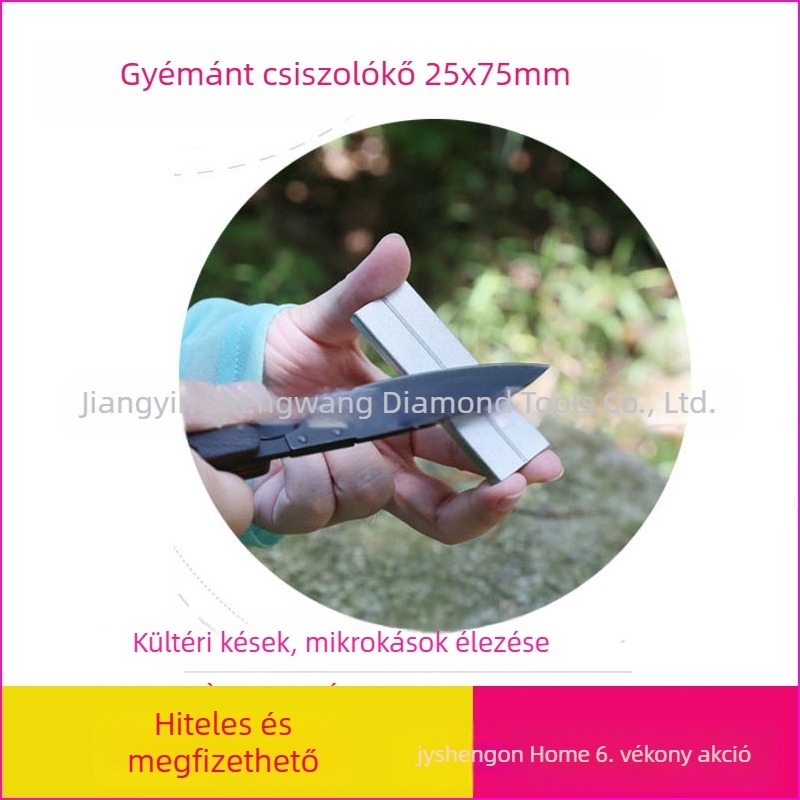Hongda gyémánt élező kő, téglalap alakú, kétoldalas, 400/1000 szemcse, horogok és csipeszek élezésére
