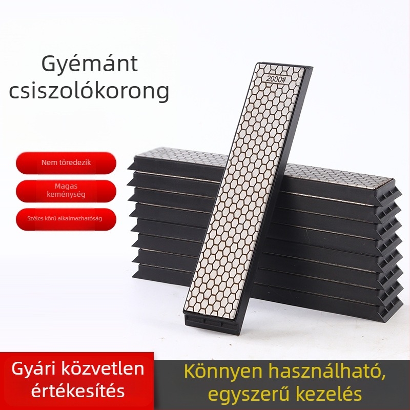 Méhsejt-típusú téglalap alakú gyémánt csiszolókorong 150x30 késélezítéshez és polírozáshoz