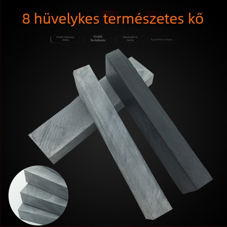Természetes élező kő kék, 5000-es szemcse, késélezésre: konyhai, faipari és pedikűr késekhez.