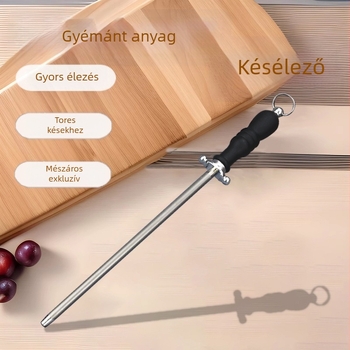 Gyémánt élező rúd konyhai késekhez