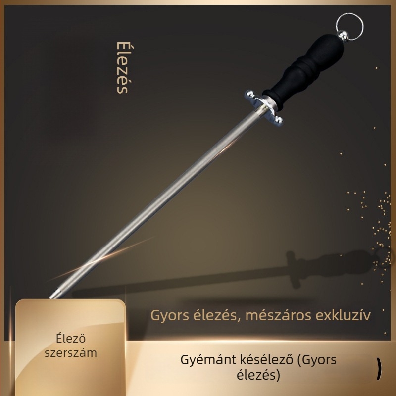 Gyémánt élező rúd konyhai késekhez