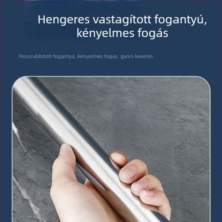 Kereskedelmi rozsdamentes acél hosszú nyélű keverőlapát nagy fazékhoz