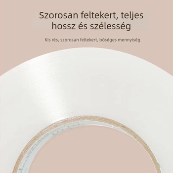 Fehér átlátszó csomagoló szalag, nagy tekercs, erős ragasztó a záráshoz