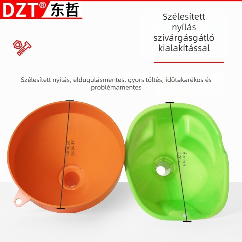 Motorkerékpárhoz négy az egyben töltőtölcsér-készlet — műanyag tölcsér benzinhez és motorolajhoz