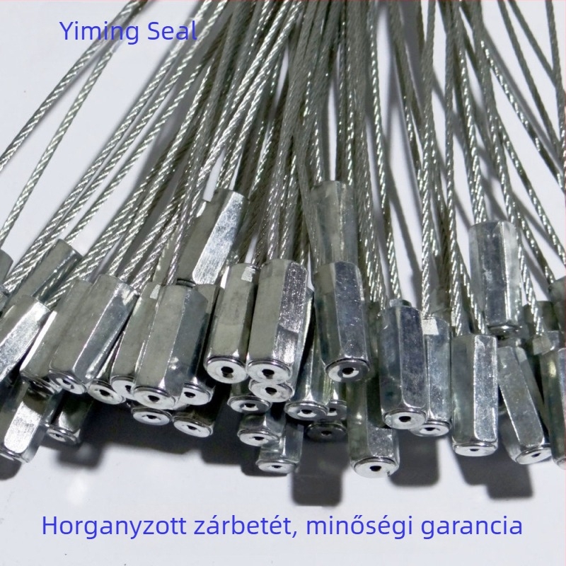 Rozsdamentes acél kábelkötegelők ónpecséttel és automata csattal