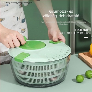 Nagy méretű kézi zöldség- és gyümölcsmosó és szárító kosár