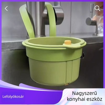 Felfüggeszthető mosogatókosár – élelmiszer-maradék szeparátor, gyümölcsök mosására és lecsöpögtetésére