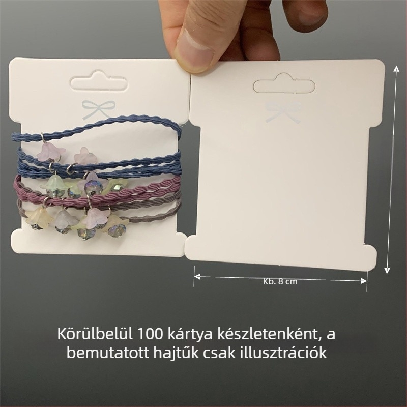 DIY hajcsathoz való masnis kártyalapok - körülbelül 100 darab különböző méretek