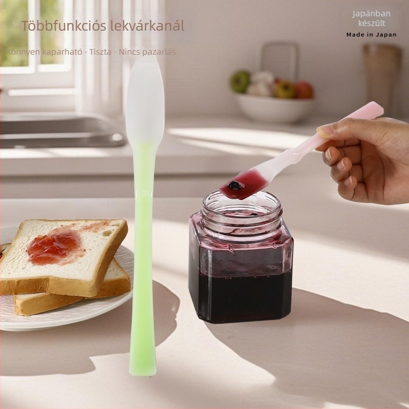 Silikon spatula sütéshez és krémekhez – multifunkciós konyhai spatula, mini spatula lekvárhoz üvegben