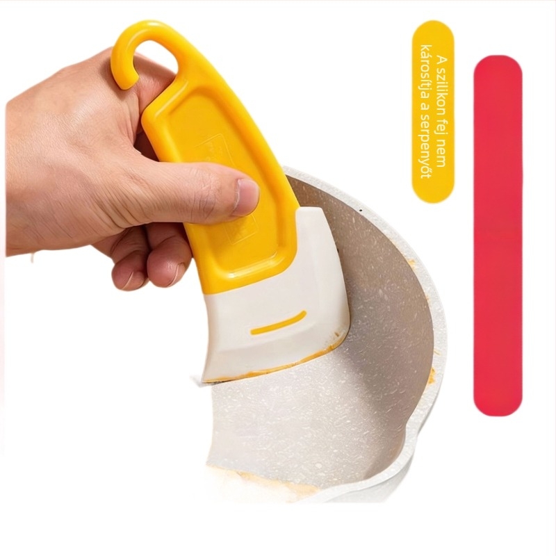 Élelmiszer-minőségű szilikon spatula, magas hőmérséklet-álló krém spatula, háztartási sütőeszköz, integrált nagy kaparóval