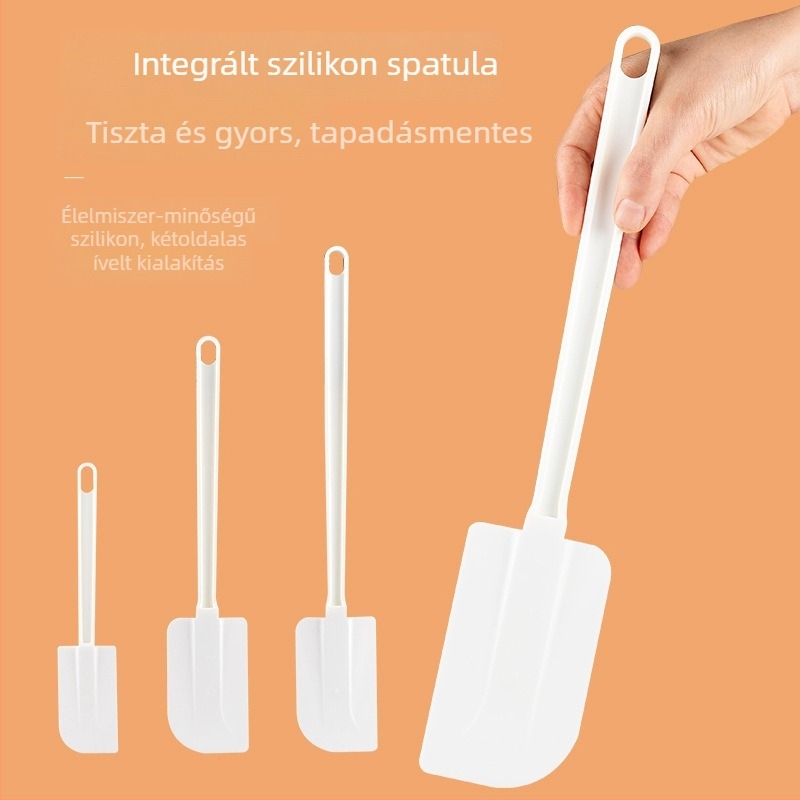 Megvastagított, nagy sütő spatula készlet PP-szilíkon műanyagból, élelmiszer-minőségű konyhai eszközök