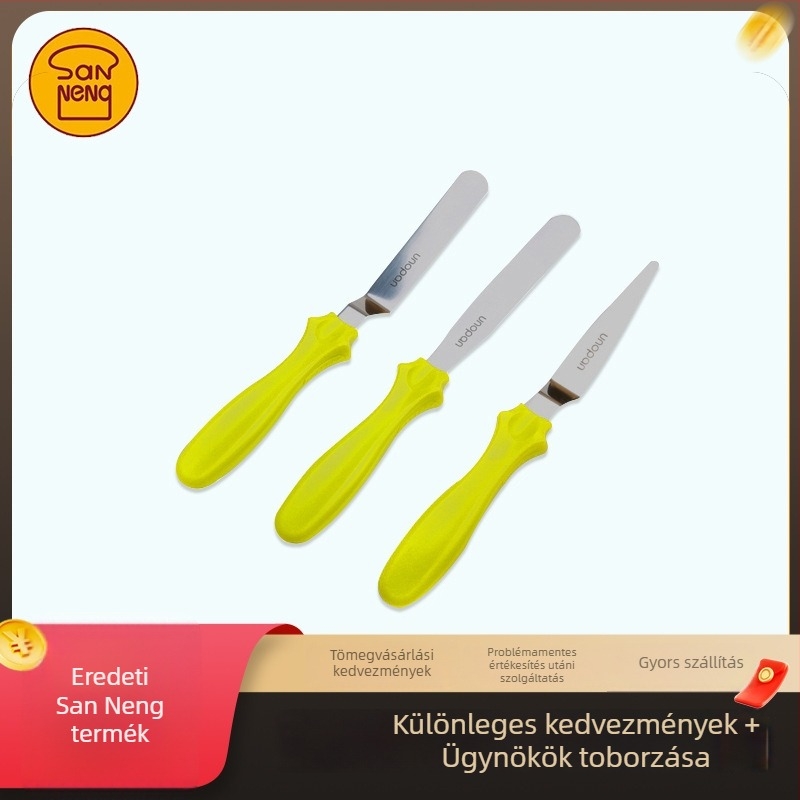 UN35211 3 db-os spatula készlet krém torta simításához