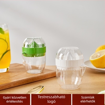6077 Citromfacsaró fedővel, kézi, többfunkciós mini háztartási gyümölcsprés
