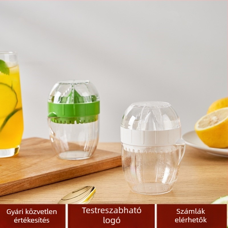 6077 Citromfacsaró fedővel, kézi, többfunkciós mini háztartási gyümölcsprés