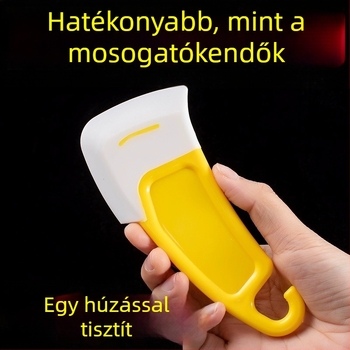 Japán stílusú szilikon spatula fazék aljának tisztítására, magas hőmérsékletnek ellenálló, edények és serpenyők mosásához
