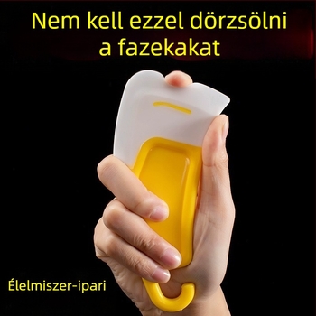 Japán stílusú szilikon spatula fazék aljának tisztítására, magas hőmérsékletnek ellenálló, edények és serpenyők mosásához