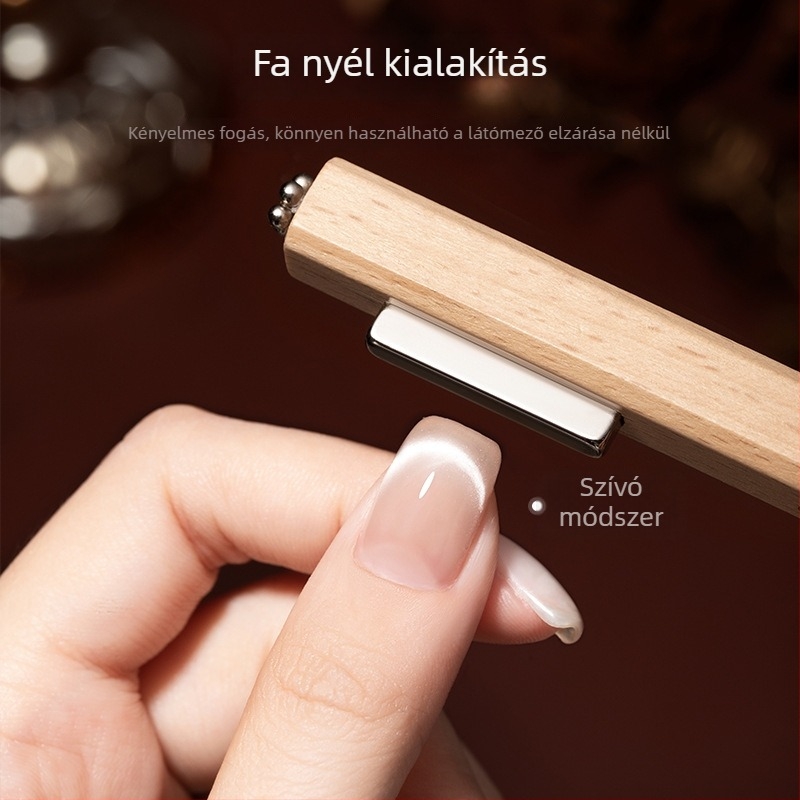 Nagy hengeres mágnes körömláshoz macska-szem effekt gelhez, erős mágneses eszköz professzionális manikűrhöz