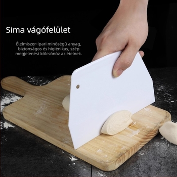 Műanyag tészta spatula – puha, rugalmas konyhai eszköz tésztához, krémhez és kenyérhez