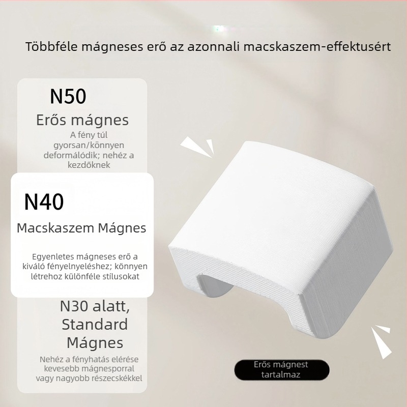 Macskaszemes körömmágnes – rendkívül erős mágneses eszköz a köröm díszítéséhez, többfunkciós, francia manikűrhöz, kezdőknek