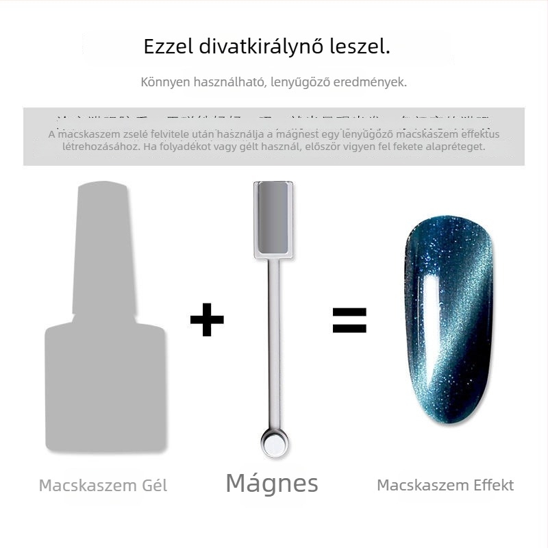 Macskaszem zselés köröm mágnes készlet kettős fejű mágnessel, fejlesztett és erős