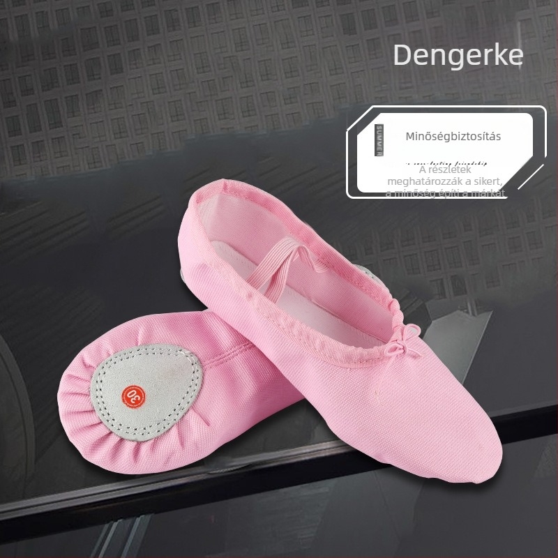 Felnőtt canvas balettcipő puha talppal, macska tappancs dizájn, edzéshez és tánchoz