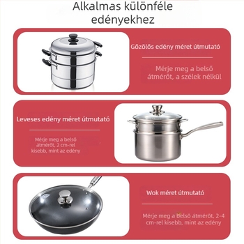 Háztartási kör alakú 316L rozsdamentes acél gőzölő rács