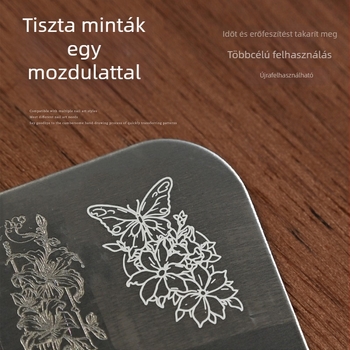 Tensor körömstempelő lemez hálós szövésű repedés textúrával TG-026, finom repedéses textúra