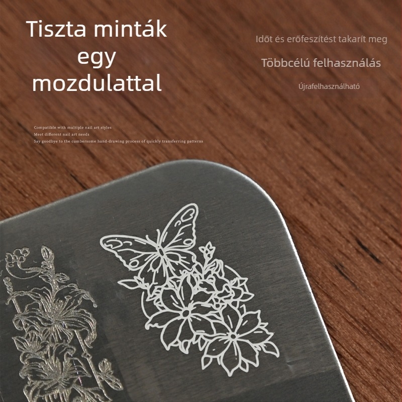Tensor körömstempelő lemez hálós szövésű repedés textúrával TG-026, finom repedéses textúra