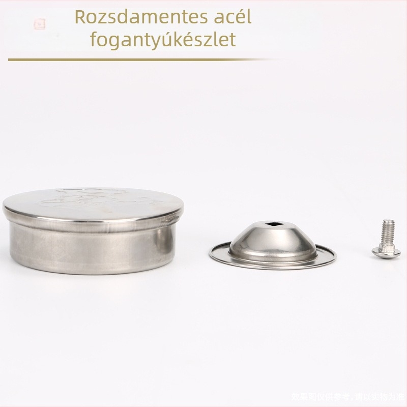 Rozsdamentes acél leveses vödör fedél, vastagított, élelmiszer-minőségű, sík, kör alakú univerzális fedél háztartási használatra, nagy méret