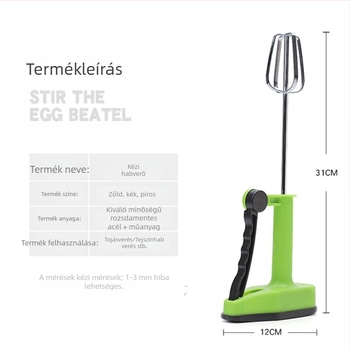 Kézi tojáshabosító, egyfejű kézi habverő tejszín felveréséhez