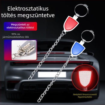 Állítható autó elektrosztatikus eliminátor, egyláncos fémes reflexiós elektrostatikus öv, lógatható anti-statikus