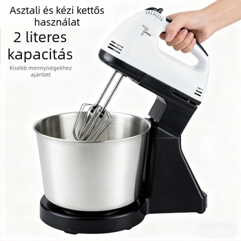 Asztali elektromos tojáshabosító háztartási használatra, nagy teljesítményű tortamixer, tálas krémverő