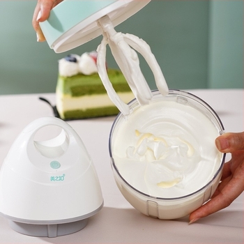 Akkumulátoros háztartási elektromos tojásfelverő és mixer sütéshez, tejszín felveréséhez és tojásfehérje felveréséhez, 900 ml kapacitás, 3 sebesség
