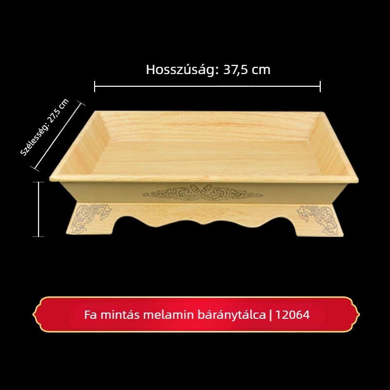 Melamin imitációs porcelán juhbordó, sült báránycomb tál, egész bárány sült tál, mongol kézi húsos tál, téglalap alakú grill-tál